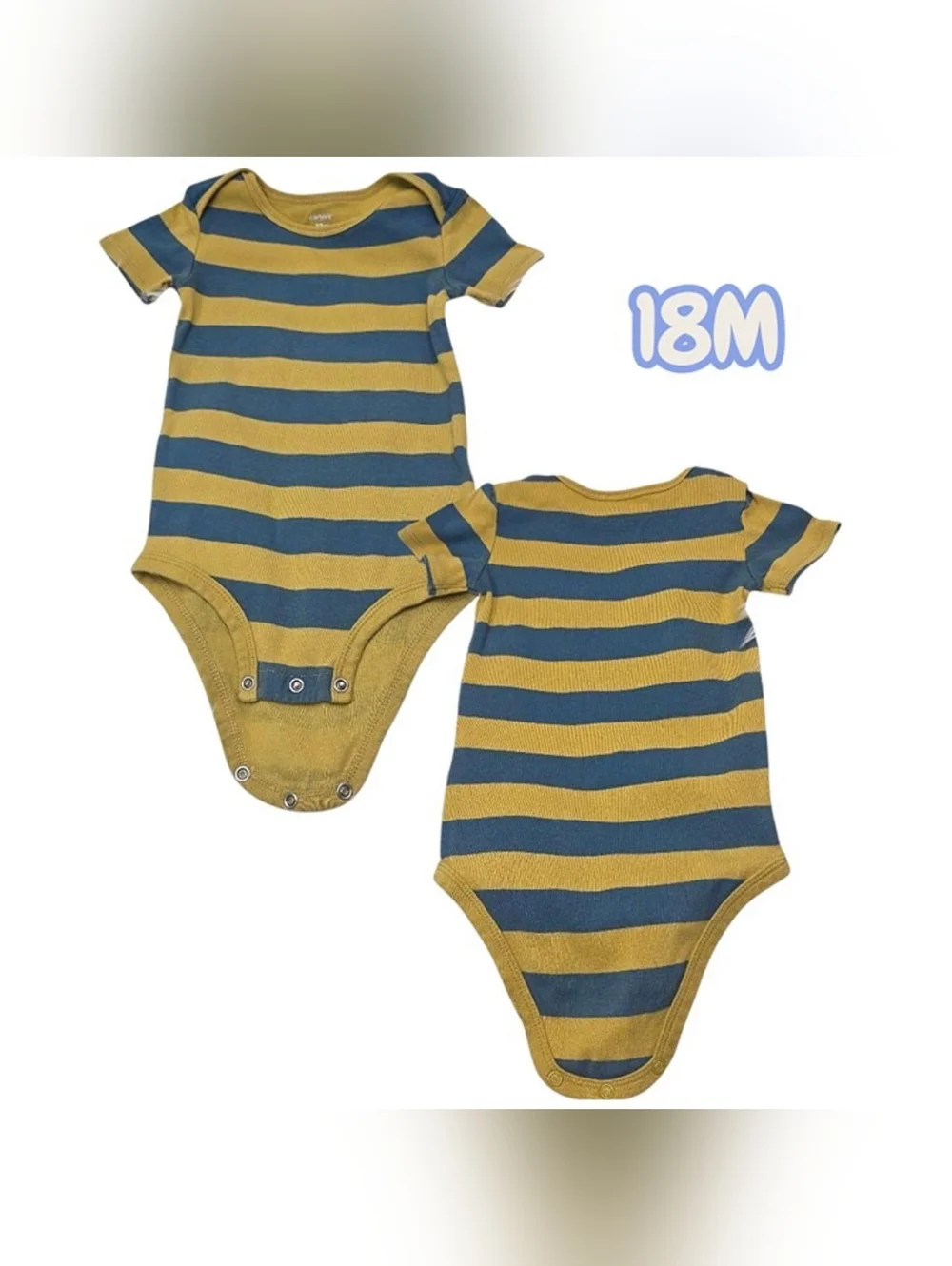 ​5-Pc Baby Boy Bundle 18M Romper Bodysuits Sweater Knit Set